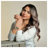 Montre bracelet acier inoxydable argenté Just Watch Femme cadran en nacre