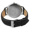 Montre bracelet cuir synthétique noir Excellanc Homme cadran noir
