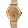 Montre Femme Monopol bracelet acier inoxydable doré rose cadran doré rose