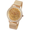 Montre Femme Monopol bracelet acier inoxydable doré rose cadran doré rose