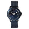 Montre Homme Raptor bracelet acier inoxydable bleu maille milanaise
