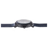Montre Homme Raptor bracelet acier inoxydable bleu maille milanaise
