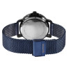 Montre Homme Raptor bracelet acier inoxydable bleu maille milanaise