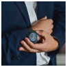 Montre Homme Raptor bracelet acier inoxydable bleu maille milanaise
