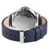 Montre Homme Raptor bracelet cuir véritable bleu semias