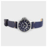 Montre Homme Raptor bracelet cuir véritable bleu semias
