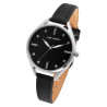 Montre bracelet cuir véritable noir lola Femme Just Watch