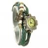 Montre analogique femme cuir pas chère vert