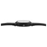 Montre Homme QBos bracelet cuir synthétique noir cadran blanc