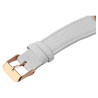 Montre Femme Akzent bracelet cuir synthétique blanc cadran blanc
