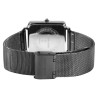 Montre Mixte Excellanc bracelet acier inoxydable gris maille milanaise