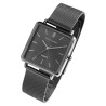 Montre Mixte Excellanc bracelet acier inoxydable gris maille milanaise