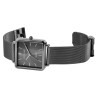 Montre Mixte Excellanc bracelet acier inoxydable gris maille milanaise