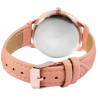 Montre Femme Excellanc bracelet cuir synthétique brun cadran noir