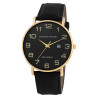 Montre Homme Leonardo Verrelli bracelet cuir synthétique noir