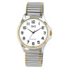 Montre bracelet acier inoxydable bracelet extensible Homme Q&Q