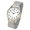 Montre bracelet acier inoxydable bracelet extensible Homme Q&Q