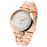 Montre Femme Excellanc bracelet métal doré rose cadran argenté 40 mm