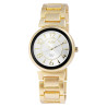 Montre Femme Akzent bracelet métal doré cadran argenté 36 mm