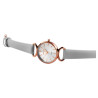 Montre Femme Excellanc bracelet cuir synthétique gris cadran argenté 32 mm
