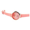 Montre Femme Akzent bracelet cuir synthétique rose cadran rose
