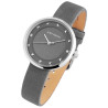 Montre Femme Just Watch bracelet cuir véritable gris 34 mm