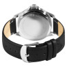 Montre Femme bracelet cuir véritable noir Just Watch cadran noir 36 mm