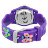 Montre bracelet silicone violet papillon QBos Enfant