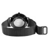 Montre Mixte Excellanc bracelet acier inoxydable noir cadran bleu
