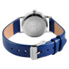 Montre bracelet cuir synthétique bleu Excellanc Enfant cadran blanc