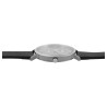 Montre Just Watch Femme bracelet cuir véritable noir titane 37 mm
