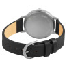 Montre Just Watch Femme bracelet cuir véritable noir titane 37 mm