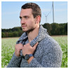 Montre Just Watch Homme bracelet cuir véritable bleu theodor