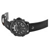 Montre Homme Elite bracelet cuir synthétique noir chronographe 50 mm