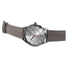 Montre Excellanc Homme bracelet cuir synthétique gris cadran gris 42 mm