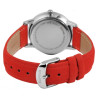 Montre Femme Raptor bracelet cuir véritable rouge sunny
