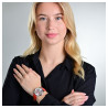 Montre Femme Raptor bracelet cuir véritable rouge sunny