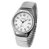 Montre Homme Classix bracelet acier inoxydable argenté cadran blanc