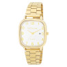 Montre Mixte Excellanc bracelet métal doré cadran blanc