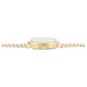 Montre Mixte Excellanc bracelet métal doré cadran blanc