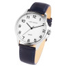 Montre Homme Just Watch bracelet cuir véritable cadran blanc