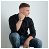 Montre Homme Just Watch bracelet cuir véritable cadran blanc