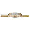 Montre Homme Excellanc bracelet acier inoxydable doré cadran blanc