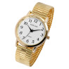 Montre Homme Excellanc bracelet acier inoxydable doré cadran blanc