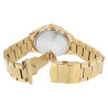 Montre Just Watch bracelet doré Homme cadran argenté chiffres arabes