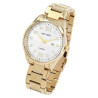 Montre Just Watch bracelet doré Homme cadran argenté chiffres arabes