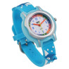 Montre QBos Enfant bracelet silicone bleu cadran blanc 32 mm