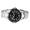 Montre Homme Q&Q bracelet acier inoxydable argenté 43 mm