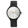 Montre Mixte Just Watch bracelet acier inoxydable noir cadran argenté