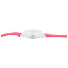 Montre Femme bracelet silicone rose Q&Q cadran blanc 40 mm